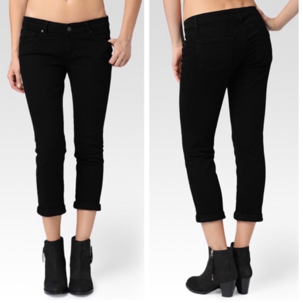 PAIGE Black James Crop Jeans sz 27